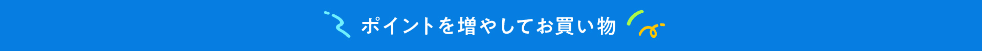 ポイントを増やしてお買い物