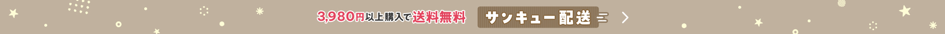 3,980円以上購入で送料無料 サンキュー配送