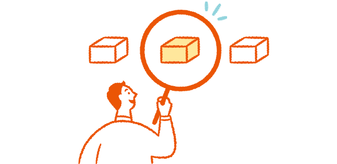 欲しい商品を探すには