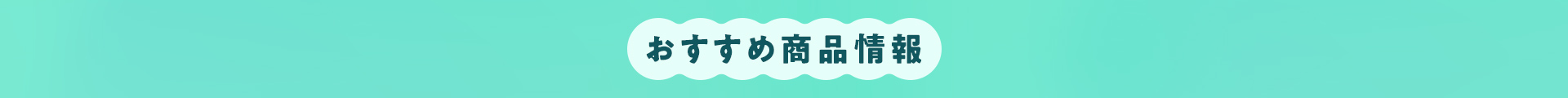 おすすめ商品情報