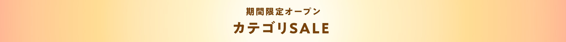 期間限定オープン カテゴリSALE