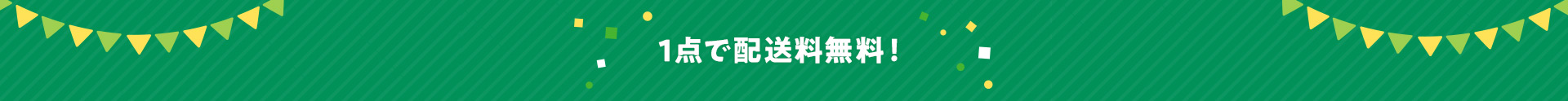 1点で配送料無料!
