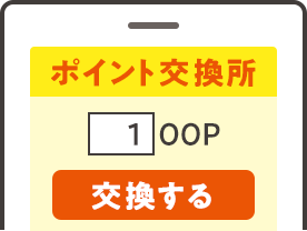 交換ポイントの入力イメージ